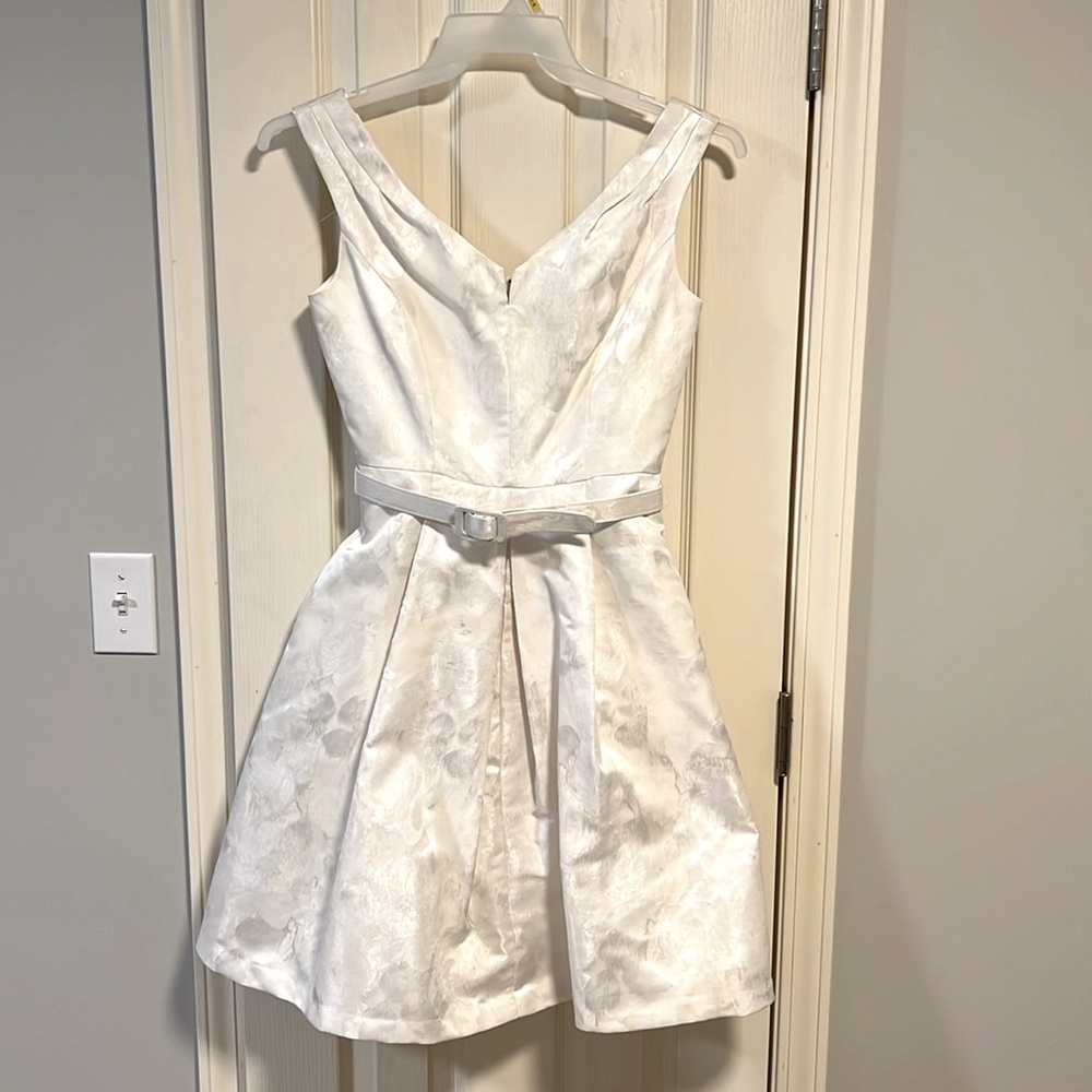 White House Black Market white party dress